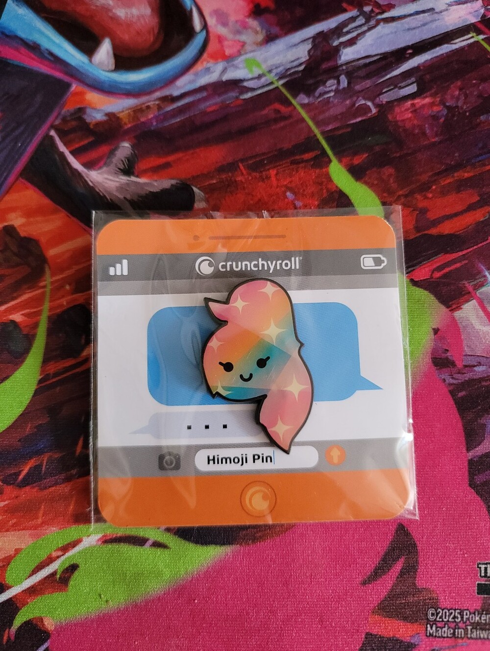 Loot Crate CrunchyRoll Himoji Pin rainbow sparkles hime